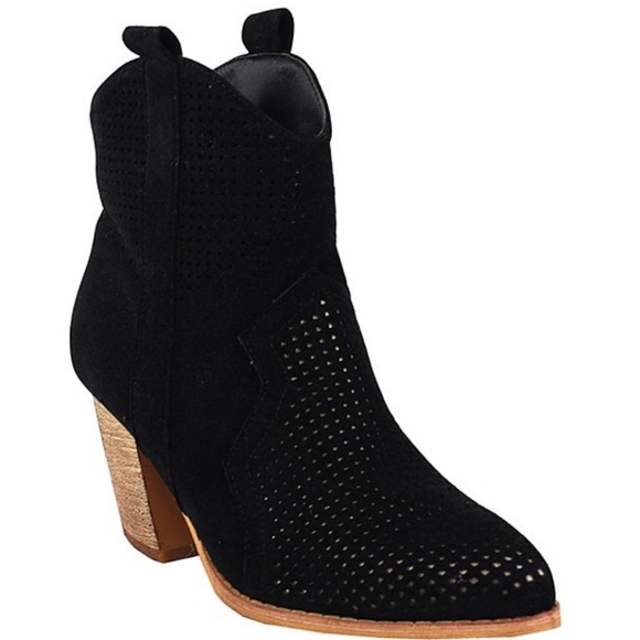 Yoki Western Style Perforated Replay Booties - Picture 3 of 10